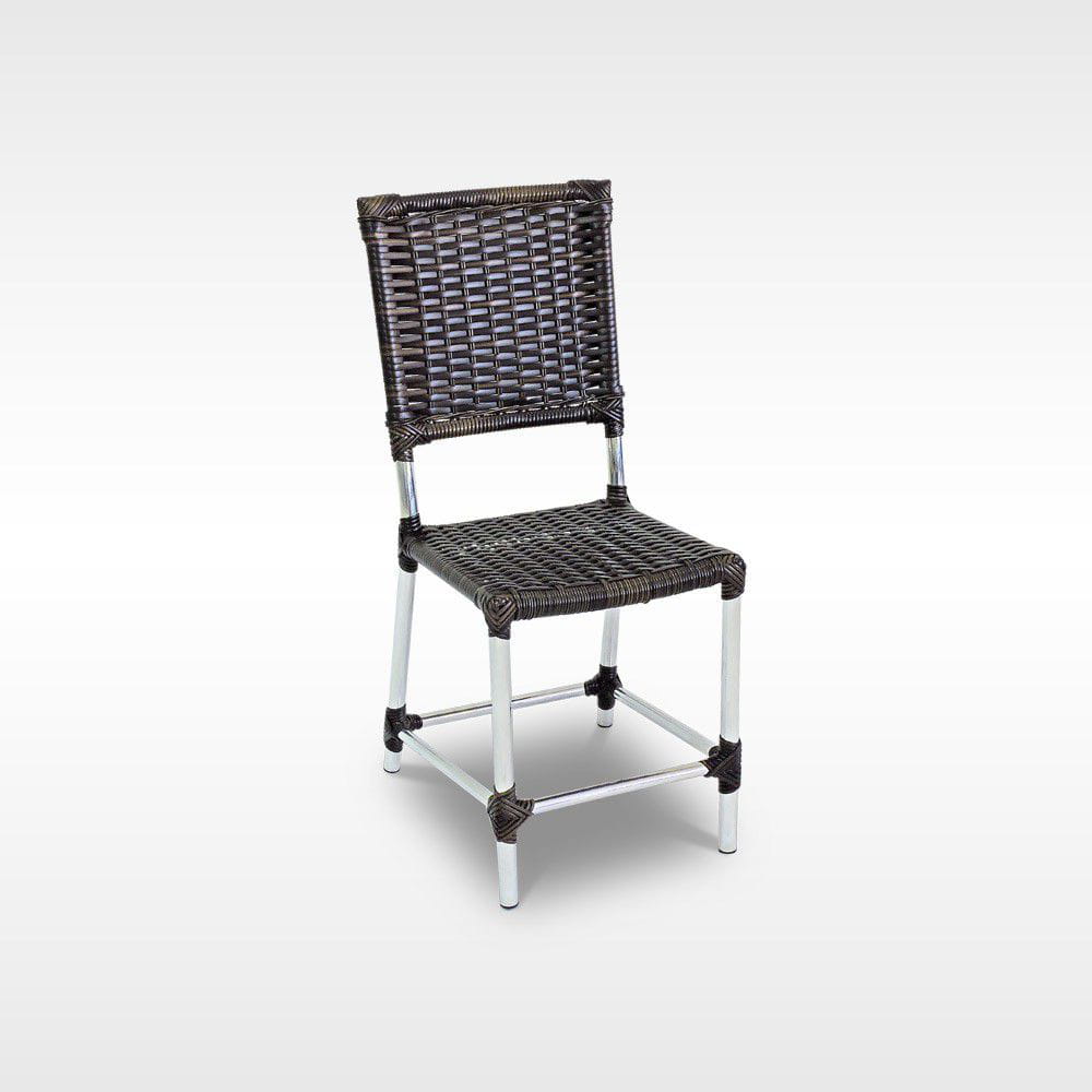 Cadeira de Fibra Sintética e Alumínio Douradina